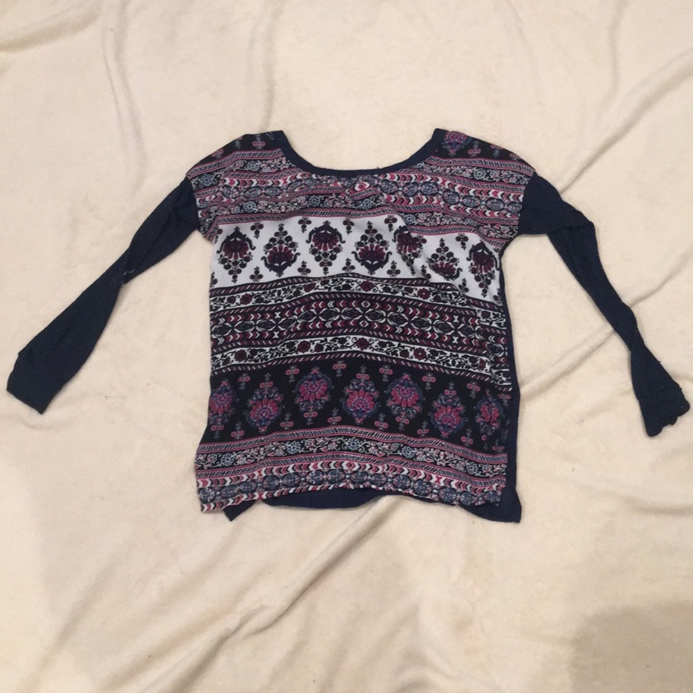 Paisley print top sheer